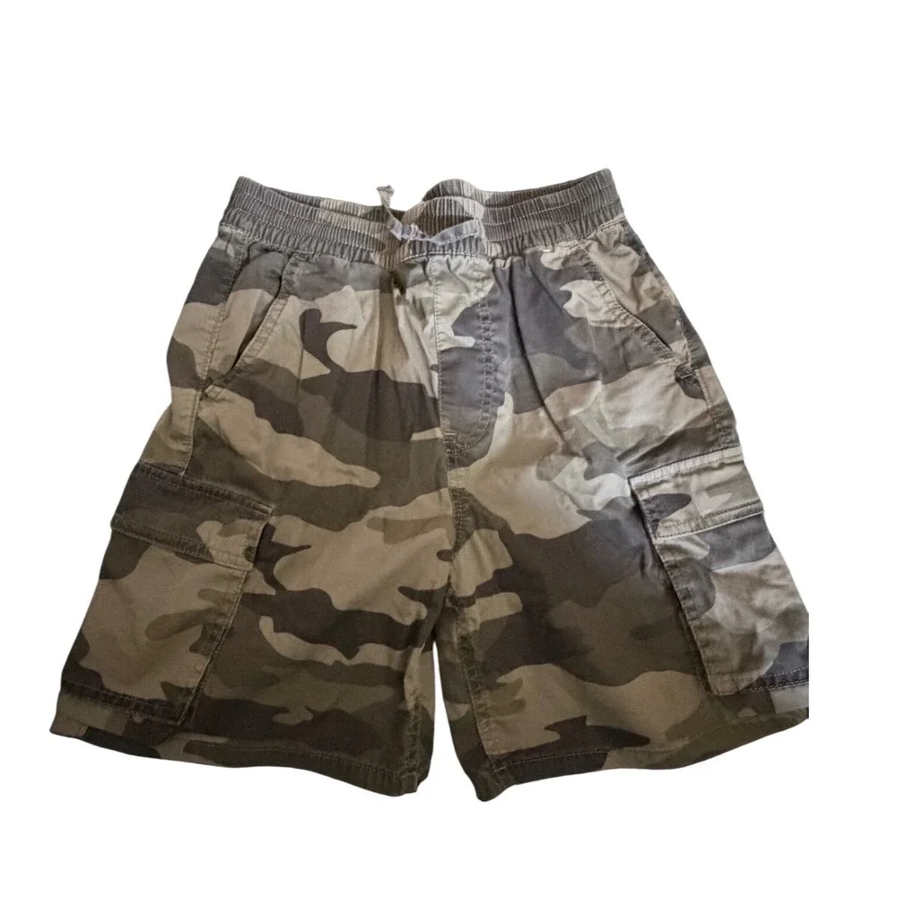 Abercrombie Kids Shorts Set Boys 11/12 Blue YPB Active Camo Cargo Excellent 2pk